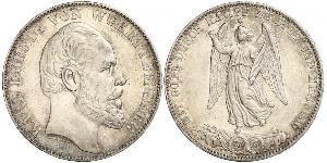 1 Thaler Kingdom of Württemberg (1806-1918) Silver Charles I of Württemberg