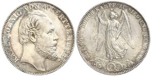 1 Thaler Kingdom of Württemberg (1806-1918) Silver Charles I of Württemberg