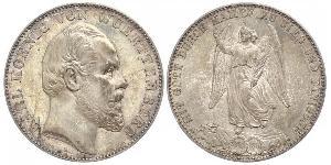 1 Thaler Kingdom of Württemberg (1806-1918) Silver Charles I of Württemberg