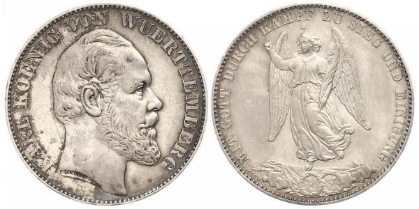 1 Thaler Kingdom of Württemberg (1806-1918) Silver Charles I of Württemberg