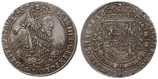 1 Thaler Polish-Lithuanian Commonwealth (1569-1795) Silver Sigismund III of Poland