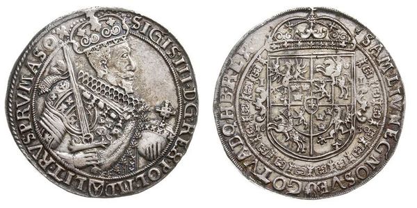 1 Thaler Polish-Lithuanian Commonwealth (1569-1795) Silver Sigismund III of Poland