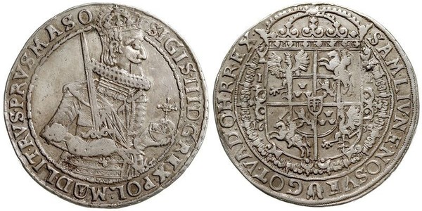 1 Thaler Polish-Lithuanian Commonwealth (1569-1795) Silver Sigismund III of Poland