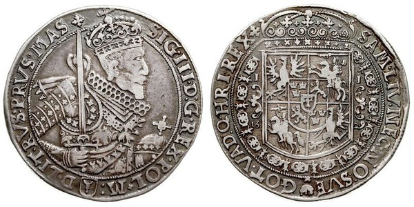 1 Thaler Polish-Lithuanian Commonwealth (1569-1795) Silver Sigismund III of Poland