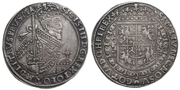 1 Thaler Polish-Lithuanian Commonwealth (1569-1795) Silver Sigismund III of Poland