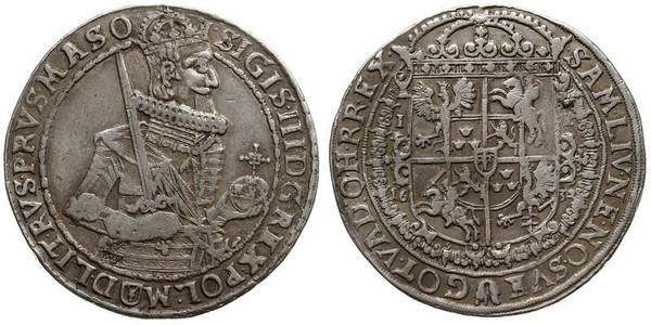 1 Thaler Polish-Lithuanian Commonwealth (1569-1795) Silver Sigismund III of Poland