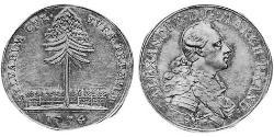 1 Thaler Principality of Ansbach (1398–1792) Silver Charles Alexander, Margrave of Brandenburg-Ansbach (1736 – 1806)