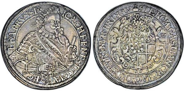 1 Thaler Principality of Ansbach (1398–1792) Silver Joachim Ernst, Margrave of Brandenburg-Ansbach (1583 – 1625)