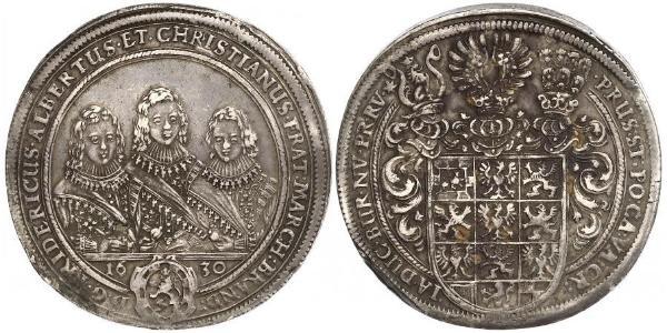 1 Thaler Principality of Ansbach (1398–1792) Silver 