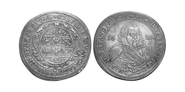 1 Thaler Principality of Ansbach (1398–1792) Silver Joachim Ernst, Margrave of Brandenburg-Ansbach (1583 – 1625)