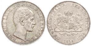 1 Thaler Principality of Reuss-Greiz (1778 - 1918) Silver Heinrich LXVII, Prince Reuss Younger Line