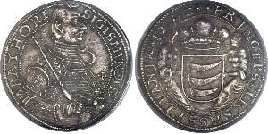 1 Thaler Principality of Transylvania (1571-1711) Silver Sigismund Báthory,  prince of Transylvania (1572 -1613)