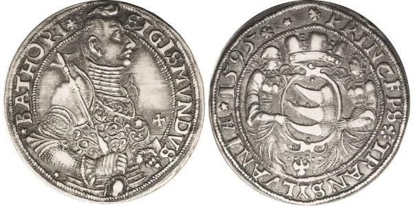 1 Thaler Principality of Transylvania (1571-1711) Silver Sigismund Báthory,  prince of Transylvania (1572 -1613)