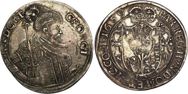 1 Thaler Principality of Transylvania (1571-1711) Silver György Rákóczi II,  prince of Transylvania (1621 -1660)