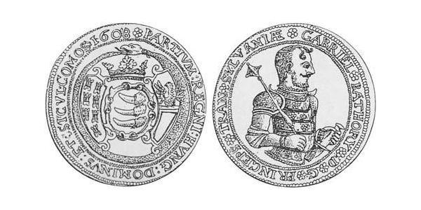 1 Thaler Principality of Transylvania (1571-1711) Silver Gabriel Báthory (1589 – 1613)