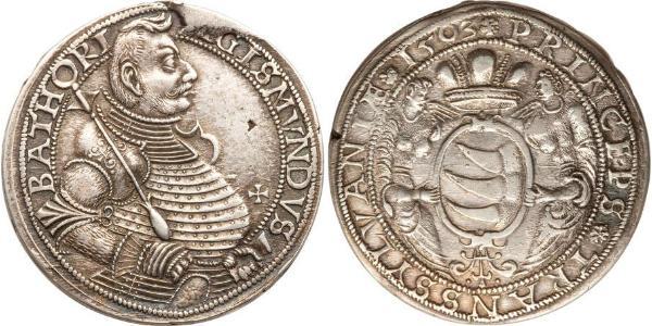 1 Thaler Principality of Transylvania (1571-1711) Silver Sigismund Báthory,  prince of Transylvania (1572 -1613)