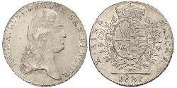 1 Thaler Electorate of Saxony (1356 - 1806) Silver Augustus II the Strong (1670 - 1733)