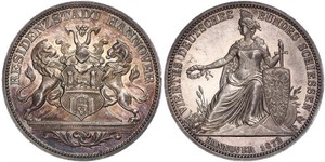 1 Thaler Province of Hanover (1868 - 1946) Silver 