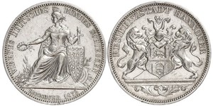 1 Thaler Province of Hanover (1868 - 1946) Silver 