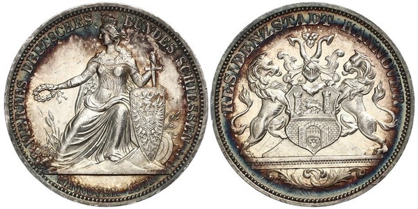 1 Thaler Province of Hanover (1868 - 1946) Silver 