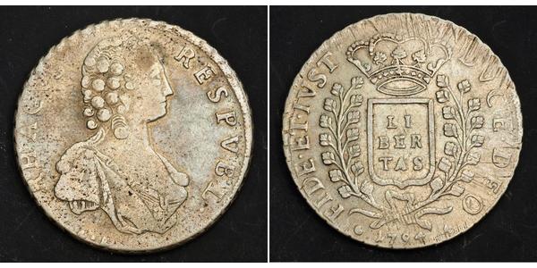 1 Thaler Ragusa Silver 