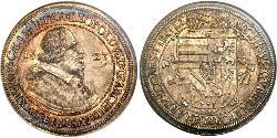 1 Thaler Holy Roman Empire (962-1806) Silver Leopold V, Archduke of Austria (1586 – 1632)