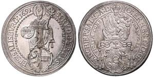 1 Thaler Salzburg Silver 