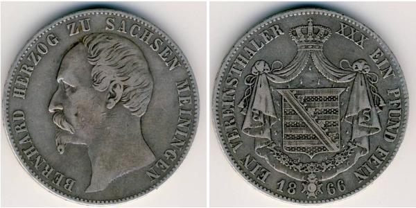 1 Thaler Saxe-Coburg and Gotha (1826-1920) Silver 