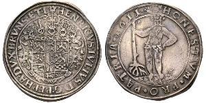 1 Thaler States of Germany Silver Frederick Ulrich, Duke of Brunswick-Wolfenbüttel (1591 - 1634)