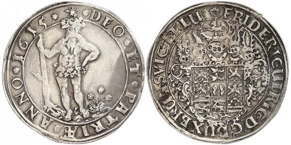 1 Thaler States of Germany Silver Frederick Ulrich, Duke of Brunswick-Wolfenbüttel (1591 - 1634)