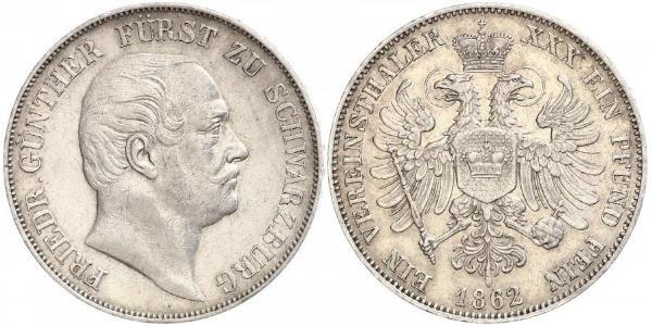 1 Thaler States of Germany Silver 