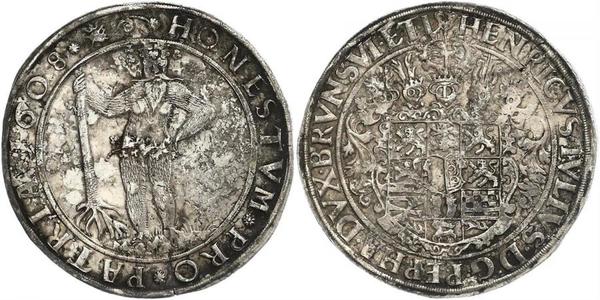 1 Thaler States of Germany Silver Frederick Ulrich, Duke of Brunswick-Wolfenbüttel (1591 - 1634)