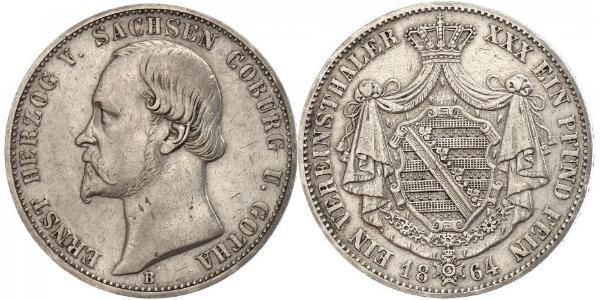 1 Thaler States of Germany Silver 