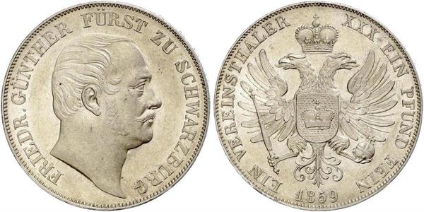 1 Thaler States of Germany Silver 