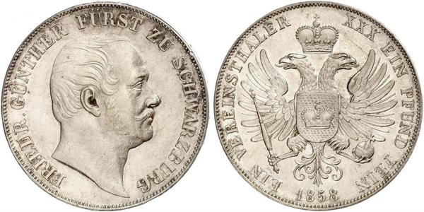 1 Thaler States of Germany Silver 