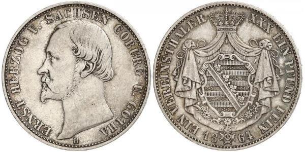 1 Thaler States of Germany Silver 