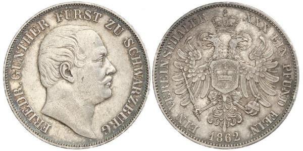 1 Thaler States of Germany Silver 