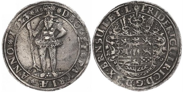 1 Thaler States of Germany Silver Frederick Ulrich, Duke of Brunswick-Wolfenbüttel (1591 - 1634)