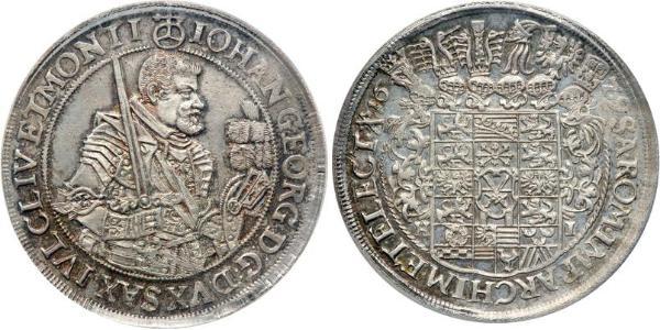 1 Thaler States of Germany Silver Johann Georg I (1585 - 1656)