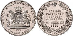 1 Thaler Bremen (state) / States of Germany Silver 