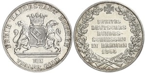 1 Thaler Bremen (state) / States of Germany Silver 