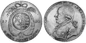 1 Thaler Anhalt-Bernburg (1603 - 1863) 銀 Frederick Albert, Prince of Anhalt-Bernburg (1735 – 1796)