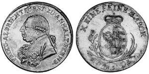 1 Thaler Anhalt-Bernburg (1603 - 1863) 銀 Frederick Albert, Prince of Anhalt-Bernburg (1735 – 1796)