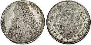 1 Thaler Dalmatia 銀 