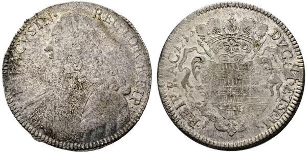 1 Thaler Dalmatia 銀 