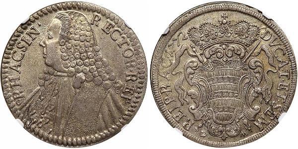 1 Thaler Dalmatia 銀 