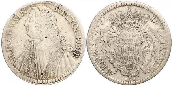 1 Thaler Dalmatia 銀 