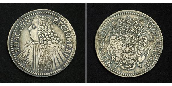 1 Thaler Dalmatia 銀 