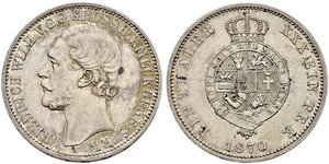 1 Thaler Duchy of Mecklenburg-Schwerin (1352-1918) 銀 腓特烈·威廉 (梅克倫堡-施特雷利茨)