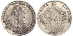1 Thaler Electorate of Bavaria (1623 - 1806) 銀 Maximilian III Joseph, Elector of Bavaria (1727 – 1777)